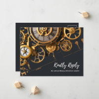 Extravagancia Steampunk Relojería Antigua RSVP