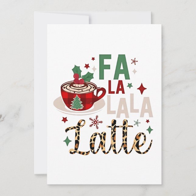 Anuncio Fa Fa La La Latte Divertida Navidad Santa Navidad  (Anverso)