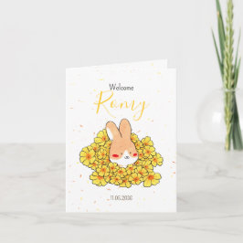 Anuncio Faire-part naissance lapin photo Florals