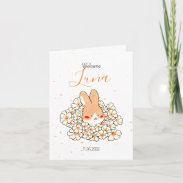 Anuncio Faire-part naissance lapin photo Florals