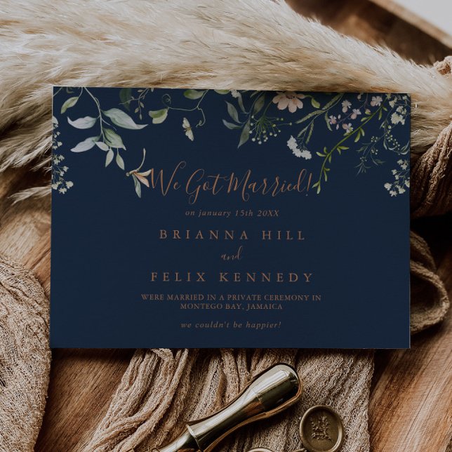 Anuncio Fall Garden Wildflower Elopement Minimalista (Subido por el creador)