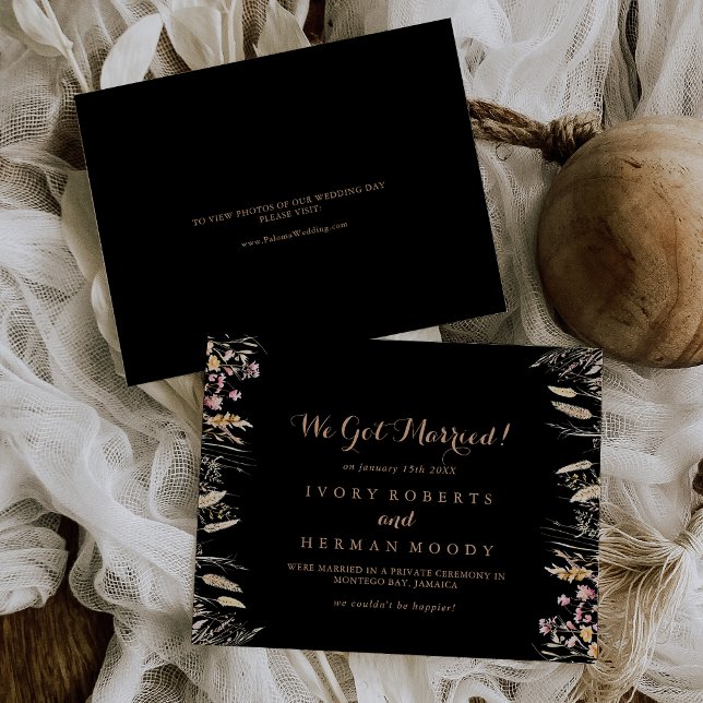 Anuncio Fall Meadow Wild Floral Elopement (Subido por el creador)