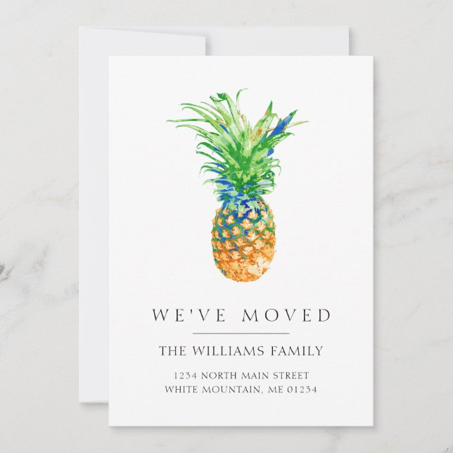 Anuncio Familia de piña tropical en movimiento (Anverso)