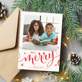 Anuncio FAMILIA FOTO niños divertidos caligrafía moderna r