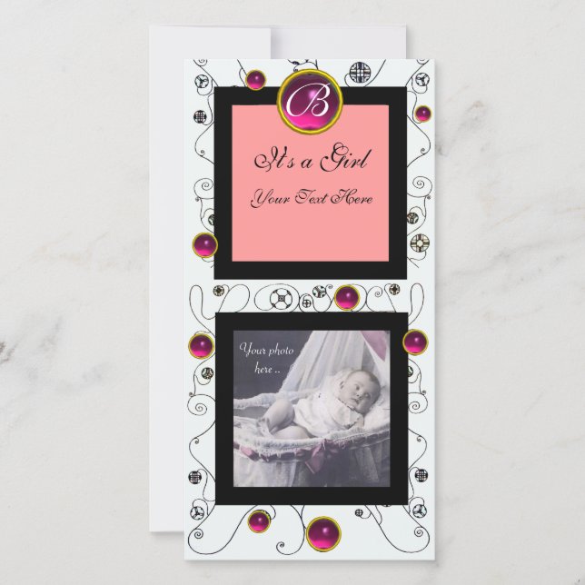 Anuncio FANCY SWIRLS BEY GIRL MONOGRAM ,rubí blanco (Anverso)