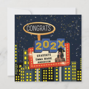 Anuncio Felicidades Graduado Cartel de Foto de Horizonte d