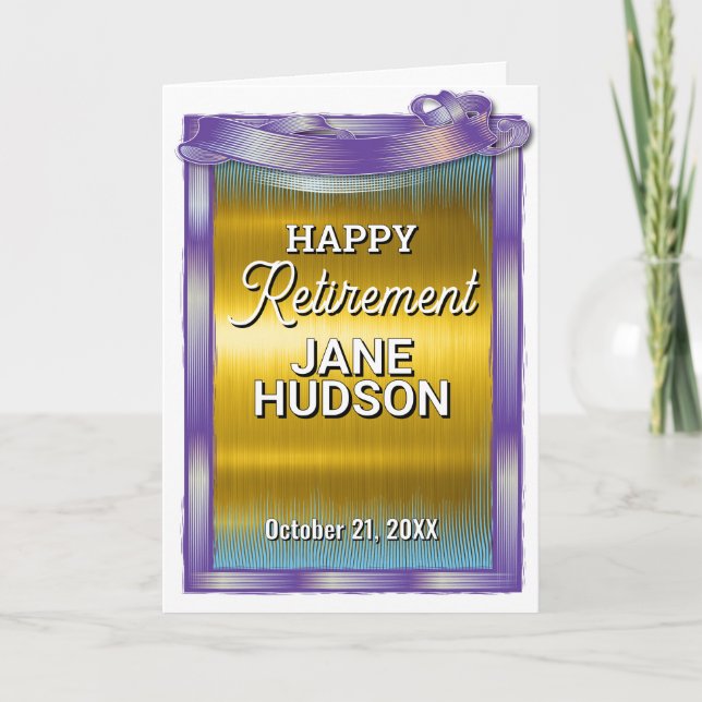 Anuncio Felicitaciones Feliz Jubilación (Anverso)