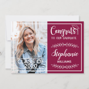 Anuncio Felicitaciones grad moderna y elegante graduación 