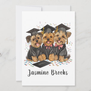 Anuncio Felicitaciones Graduación de Perros Terrier de Yor