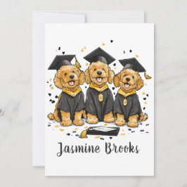 Anuncio Felicitaciones Graduación Perros Goldendoodle