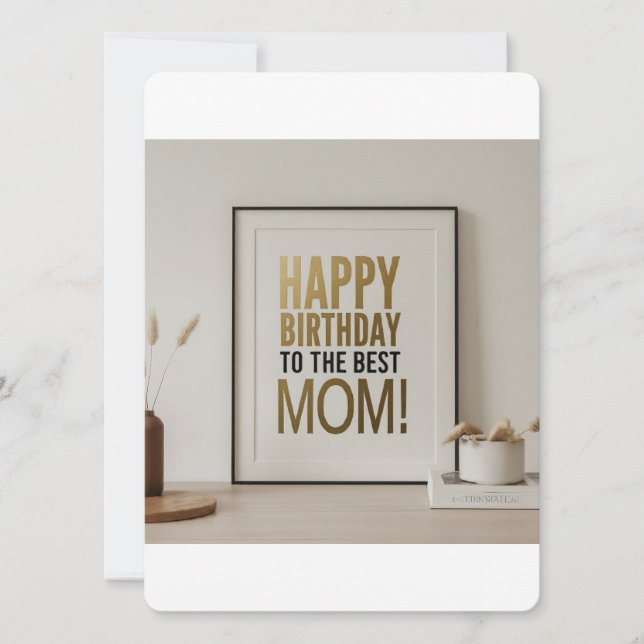 Anuncio Feliz cumpleaños a la mejor mamá de todos los tiem (Anverso)