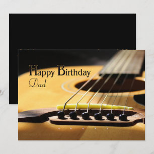 Anuncio Feliz cumpleaños papá guitarra acústica