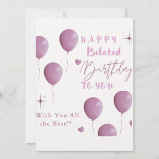 Anuncio FELIZ cumpleaños tardío para ti