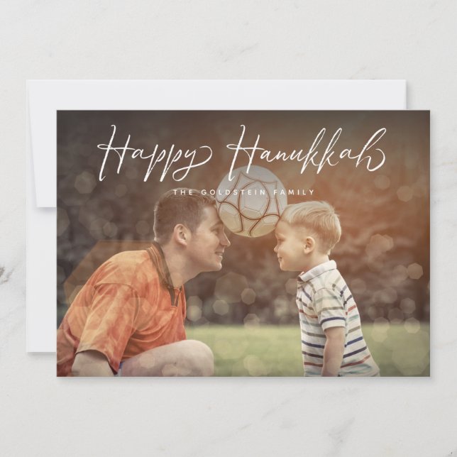 Anuncio Feliz Día de la Foto de Hanukkah (Anverso)