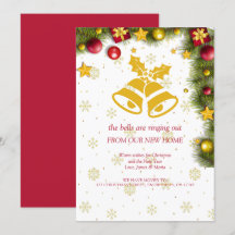 Feliz fiesta navideña Nueva casa en movimiento