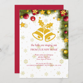 Anuncio Feliz fiesta navideña Nueva casa en movimiento