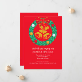 Anuncio Feliz fiesta navideña Nueva casa en movimiento