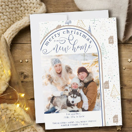 Anuncio Feliz Navidad desde la nueva casa Doodle Tree Hous