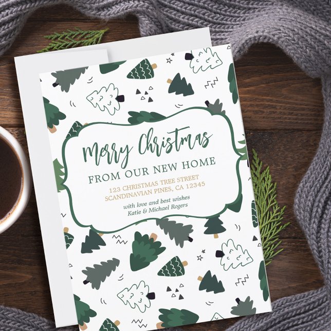 Anuncio Feliz Navidad desde los nuevos árboles de Navidad (Subido por el creador)