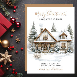 Anuncio Feliz Navidad Nueva Casa en Movimiento