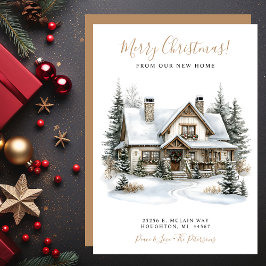 Anuncio Feliz Navidad Nueva Casa en Movimiento