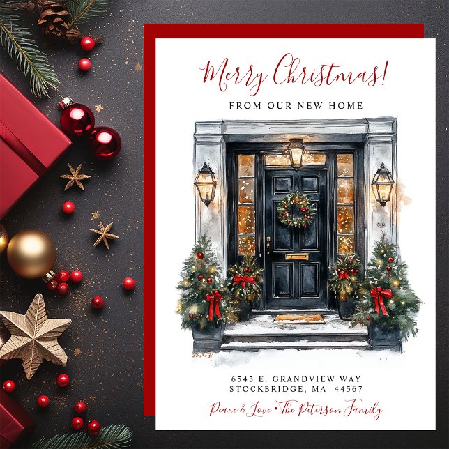 Anuncio Feliz Navidad Nueva Casa Frente Puerta Mudanza (Subido por el creador)