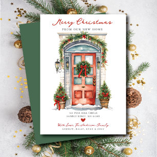 Anuncio Feliz Navidad Nueva Puerta de Casa en Movimiento