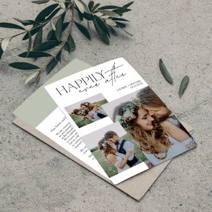 Anuncio Feliz Nunca Después De La Foto Moderna Boda