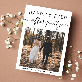 Anuncio Feliz Nunca Después De Un Boda Fotográfico Fiesta