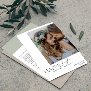 Anuncio Feliz Nunca Después De Un Moderno Boda Fotográfico