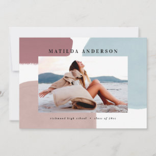 Anuncio Festividad de graduación fotográfica pintada abstr