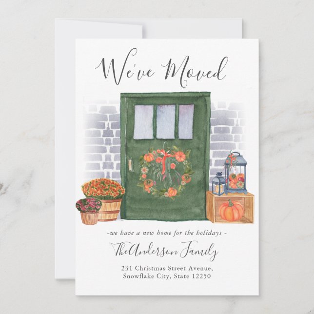 Anuncio Festividad: hemos movido la puerta de calabaza (Anverso)