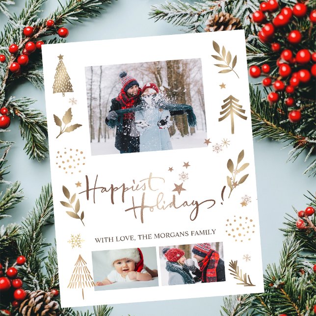 Anuncio Festividades más felices Stars Pine Tree Photo (Subido por el creador)