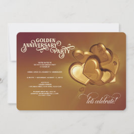 Anuncio Fiesta de aniversario dorado número 50 (Versión 5)