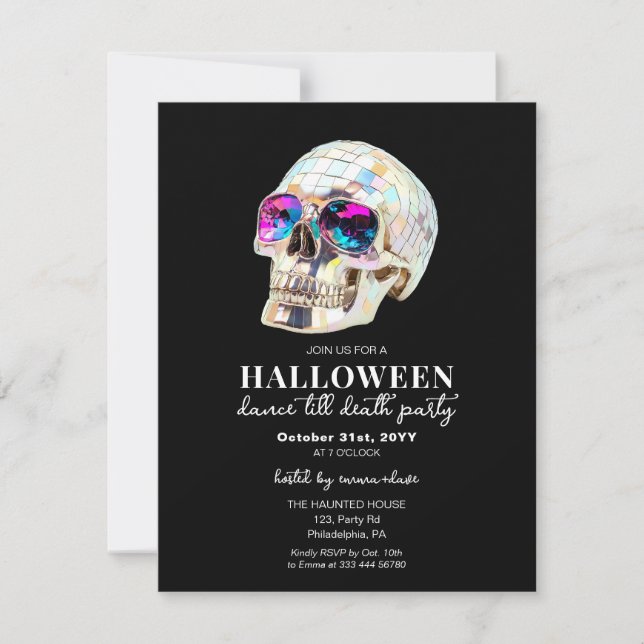 Anuncio Fiesta de baile de adultos de Halloween (Anverso)