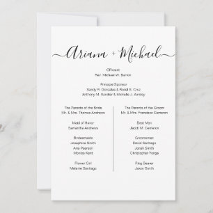Anuncio Fiesta de boda minimalista personalizada negro bla