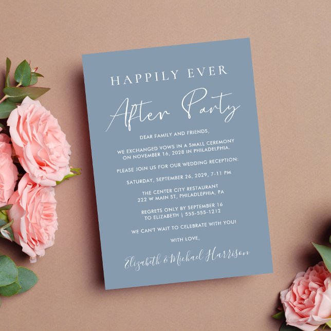 Anuncio Fiesta de Después de Felices para Siempre Foto Bod (From private vows to a grand happily ever after party - celebrate with family and friends)