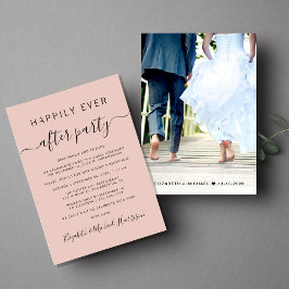Anuncio Fiesta de Después de la Boda Foto Rubor Recepción