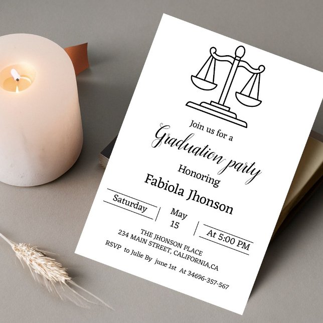 Anuncio Fiesta de graduación de la universidad de derecho  (Subido por el creador)