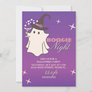 Anuncio Fiesta de Halloween Ghost Boogie Nights