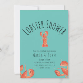 Anuncio Fiesta de langosta al acuarela Baby Shower Cangre