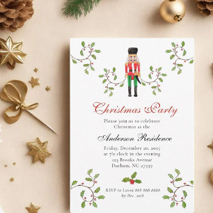 Anuncio Fiesta de los Navidades Nutcracker y Holly