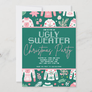 Anuncio Fiesta de sudaderas Navidades de color rosa/verde
