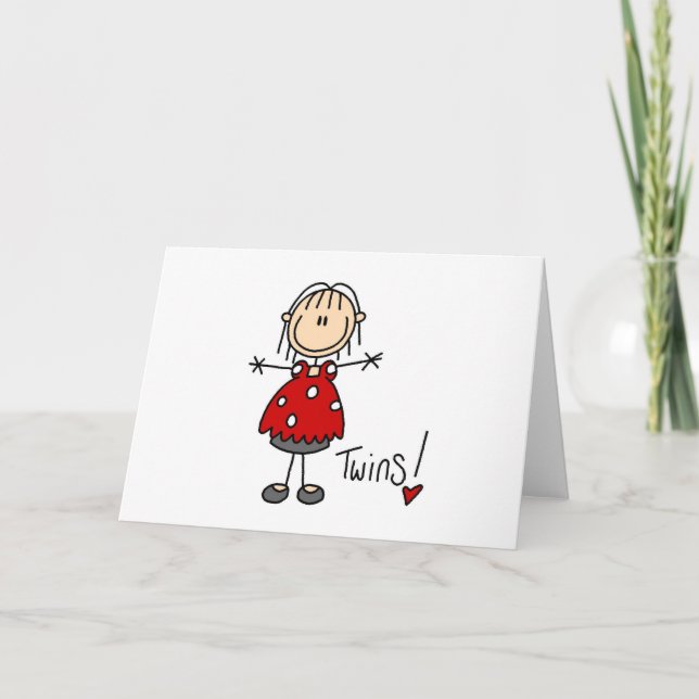 Anuncio Figura de palo Esperando gemelos (Anverso)