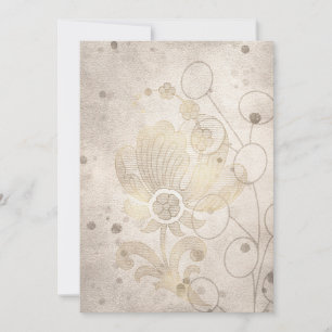 Anuncio Filigree dorado Minimalista en blanco