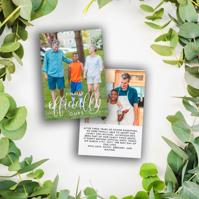 Anuncio Finalmente, Oficialmente Nuestra Adopción De Fotog (Subido por el creador)