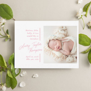 Anuncio Firma Script Photo Modern Baby Birth