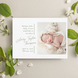 Anuncio Firma Script Photo Modern Baby Birth