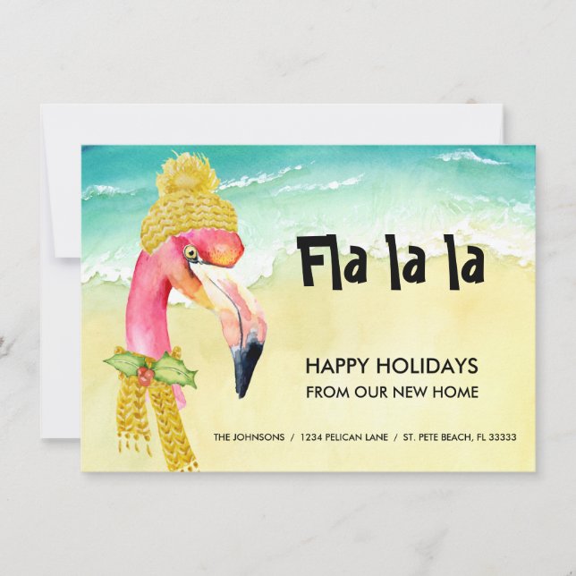 Anuncio Flamingo Felices Fiestas en nuestro nuevo hogar (Anverso)