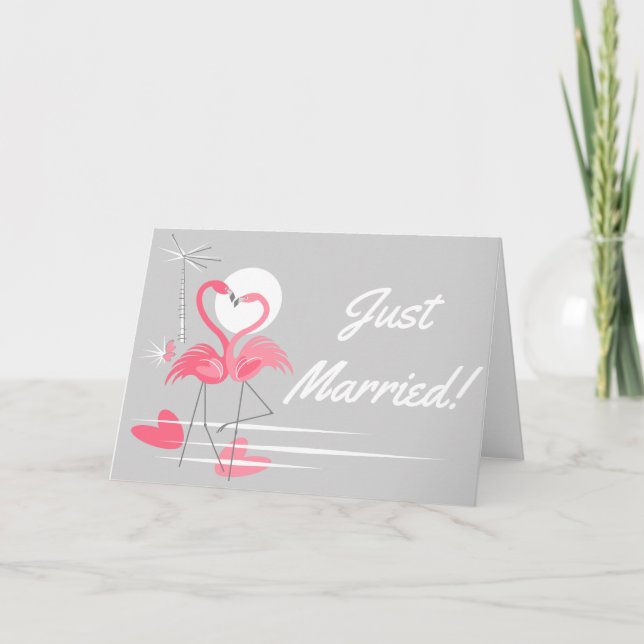 Anuncio Flamingo Love Just Married (Anverso)